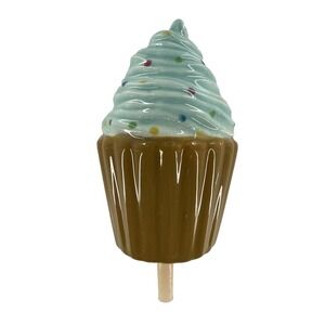 Nora Fleming Cupcake Confetti Mini Ice Cream Cupcake Cake Retired REPAIRED